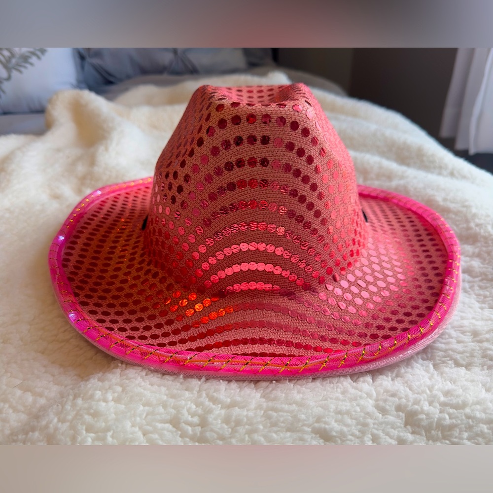 Pink Cowgirl Hat That Lights-Up